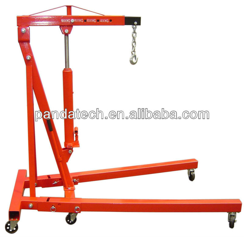 1ton CE foldable Euro standard workshop engine crane