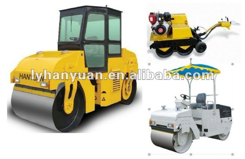 2.5tons small double drum tandem vibratory roller