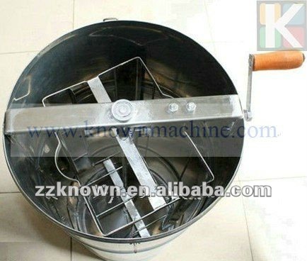 2 frames stainless steel hand crank honey extractor