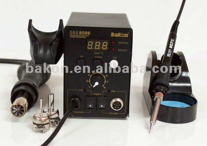 2 in 1 SMD hot air smd rework soldering station