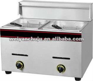 2-Tank 2-Basket Gas Fryer