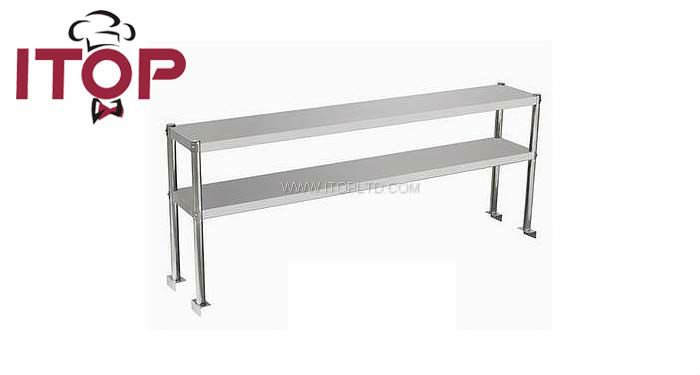 2 tiers stainless steel AISI201 overshelves