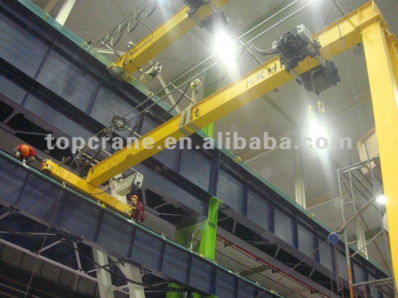 2 ton ~10 ton single girder Semi Gantry Crane, single beam half gantry crane