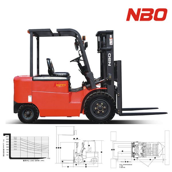 2 ton battery forklift, mini forklift, small forklifts