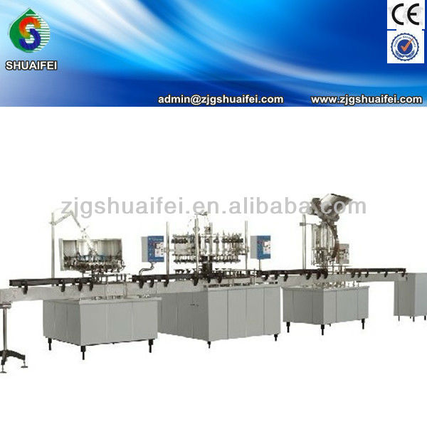 2000BPH linear PET/glass soft drink filling machine