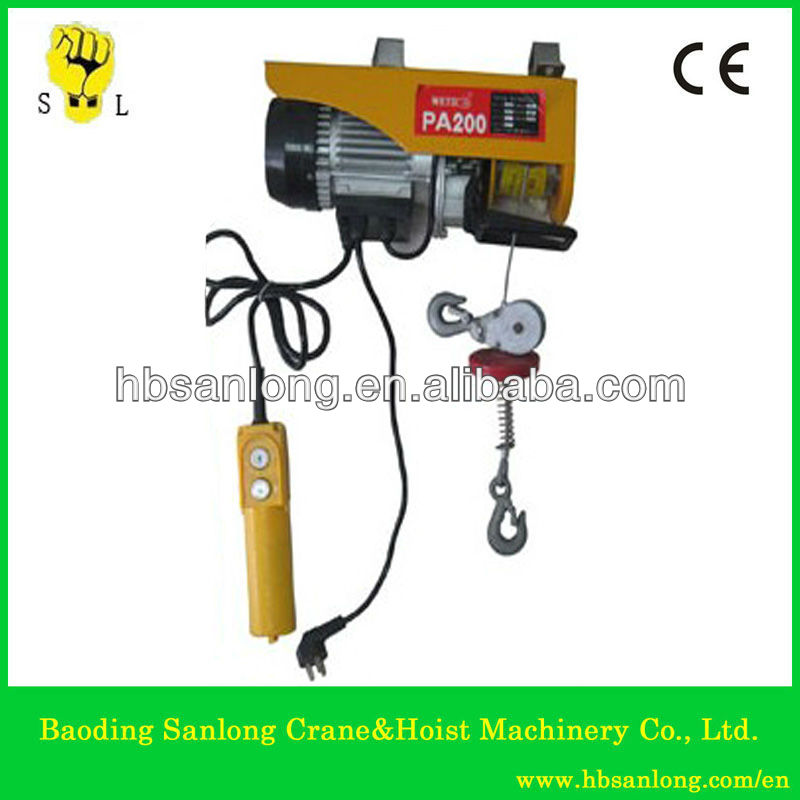 200kg Mini Electric Wire Rope Hoist