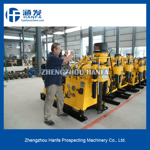 200m drill depth, trailer type HF200 borehole drilling machine