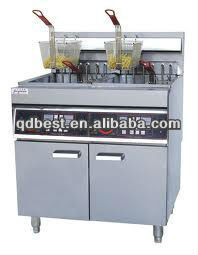 2012 Best-selling Gas Fryer With Cabinet 2-tank 4-basket