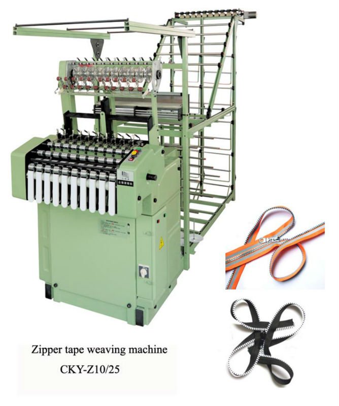 2012 CKY-L10/25 Metal/Plastic/Nylon Zipper Webbing Making Machine