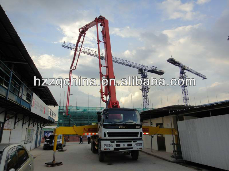 2012 Export to Singapore -- ISUZU 4R37M (Germany Rexroth Hydraulic System) SERMAC Technology Truck-mounted Concrete Pump Truck