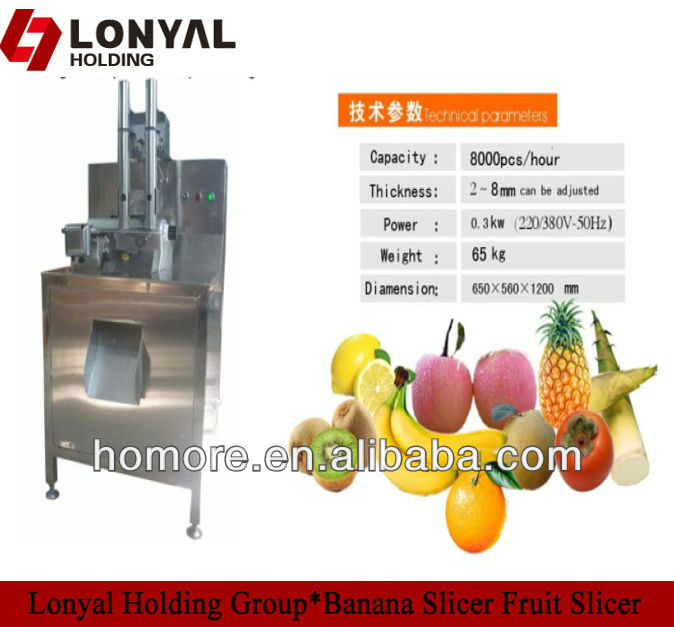 2012 Lonyal automatic fruit slicer banana apple slicer cutting machine