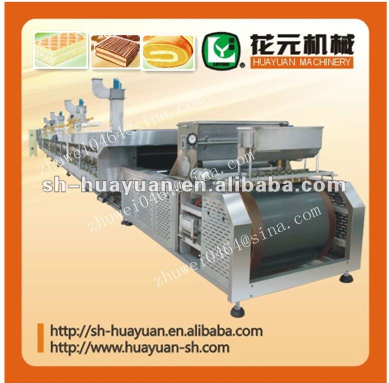 2012 NEW 7-8T sponge production line/sponge roll cake production line /layer cake production line