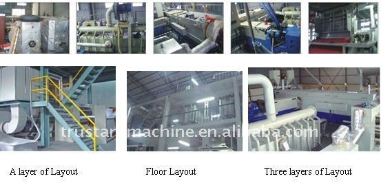 2012 NEW PP NONWOVEN FABRIC PRODUCTION LINE