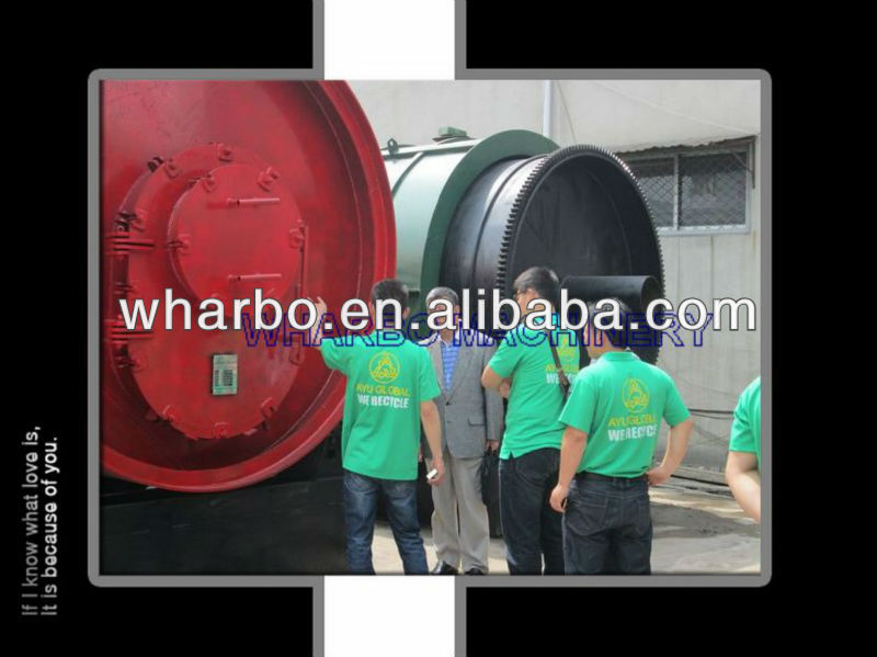 2012 waste tyre/plastic recycling pyrolysis plant !