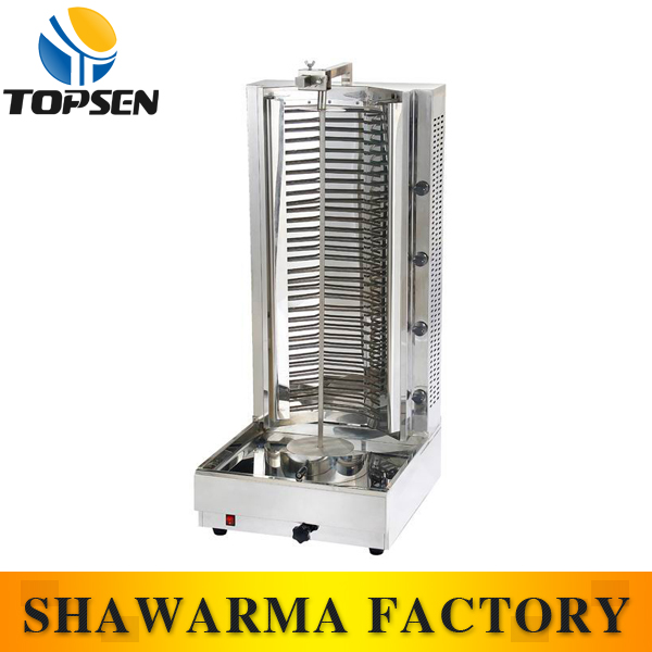 2013 4 burners electric vertical rotisserie gas shawarma equipment