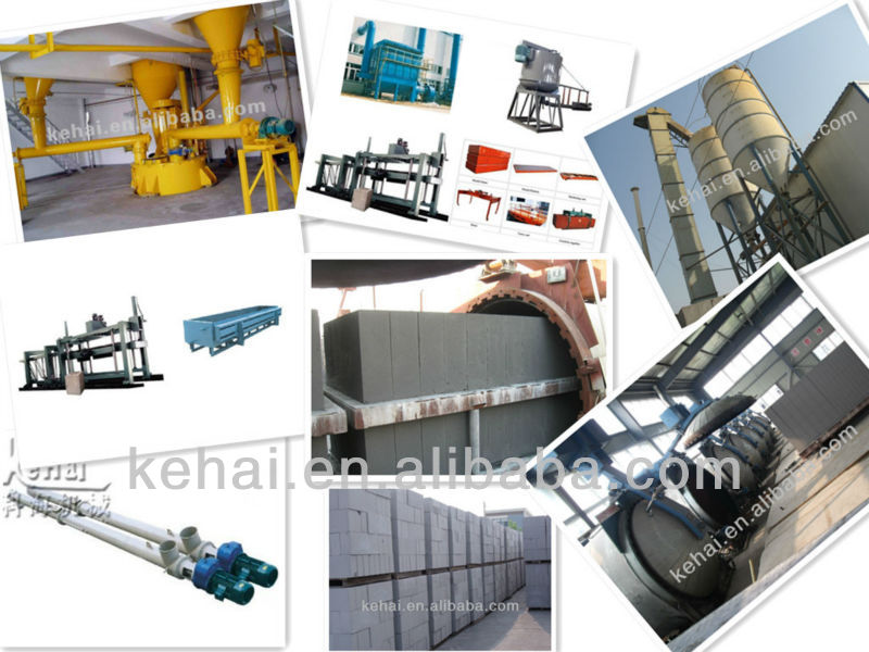 2013 AAC brick/block making plant aac brick productin line