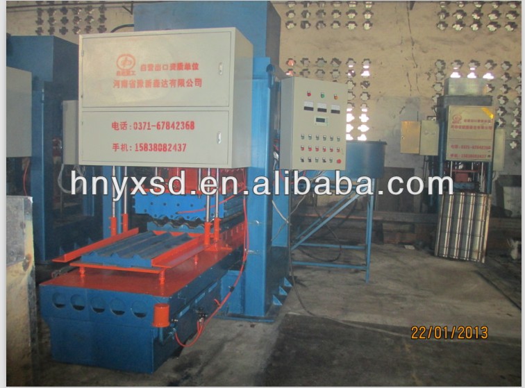 2013 Automatic cement Color roof Tile Making Machine for large size color roof tile