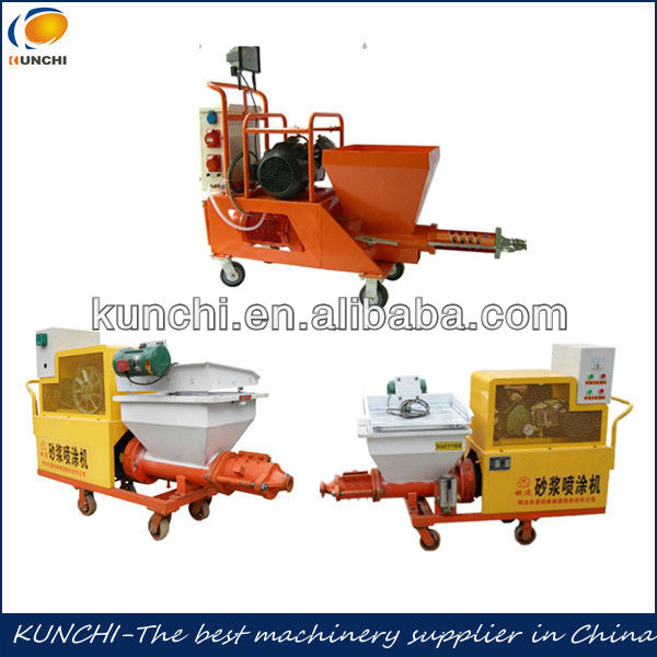 2013 best quality mortar plastering machine with high efficiency