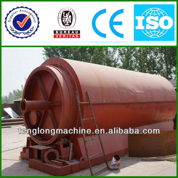 2013 environmental products with CE ISO & BV manufacturer of tire pyrolysis plant