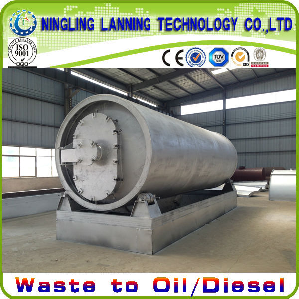 2013 fully automatic used tyre pyrolysis equipment with ISO9001&CE