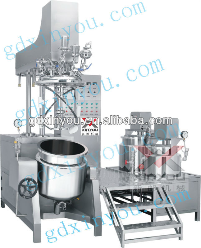 2013 Hot sale cosmetic hair gel cream vacuum emulsifying machine