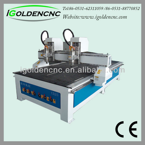 2013 hot sale double heads wood cnc router