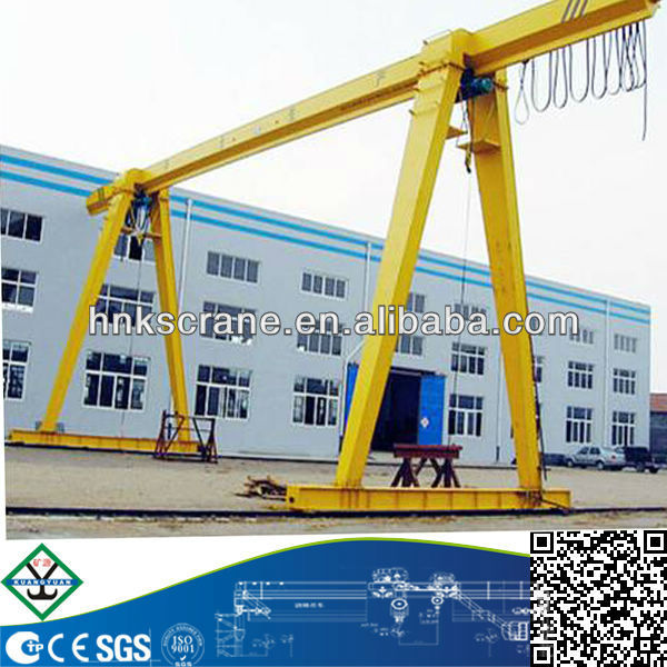 2013 Hot Sale! MH Model Electric Hoist Box Type Single Girder Gantry Crane (No.1 in China Crane Hometown for 8years)