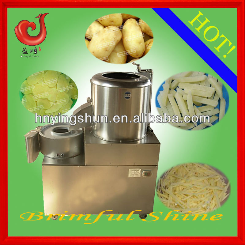 2013 hot sale stainless steel industrial potato peeling and cutting machine