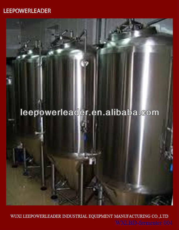 2013 LEEPOWERLEADER ISO certified best quality stainless steel beer brewing fermenter with auto control