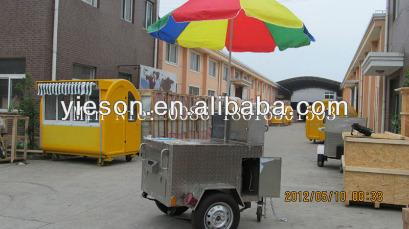 2013 Mobile Stainless Steel Hot Dog Cart For Sale YS-HD100