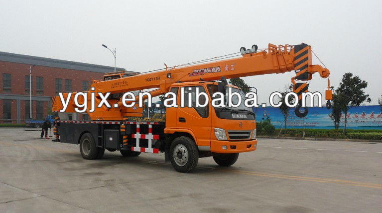 2013 new desgin, 12 ton mobile crane with torque indicator