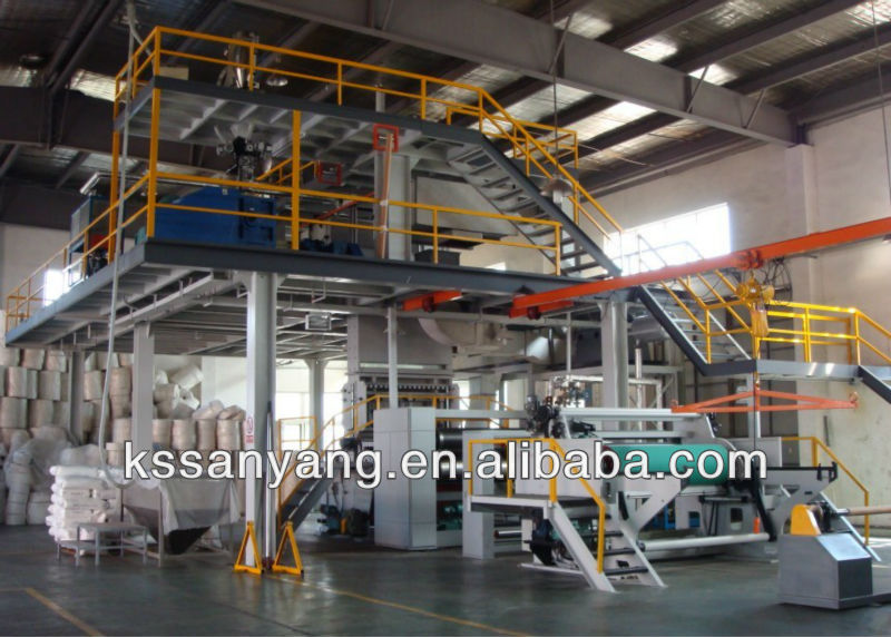 2013 new design with suprising price of pp spunbond nonwoven fabric making production line