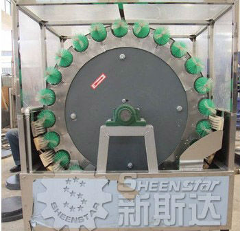 2013 new glass bottle rotary brush washing machine