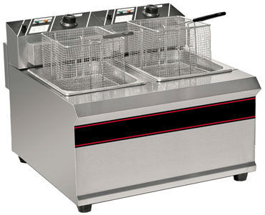 2013 New Product 2-Tank 2-Basket Electric Fryer