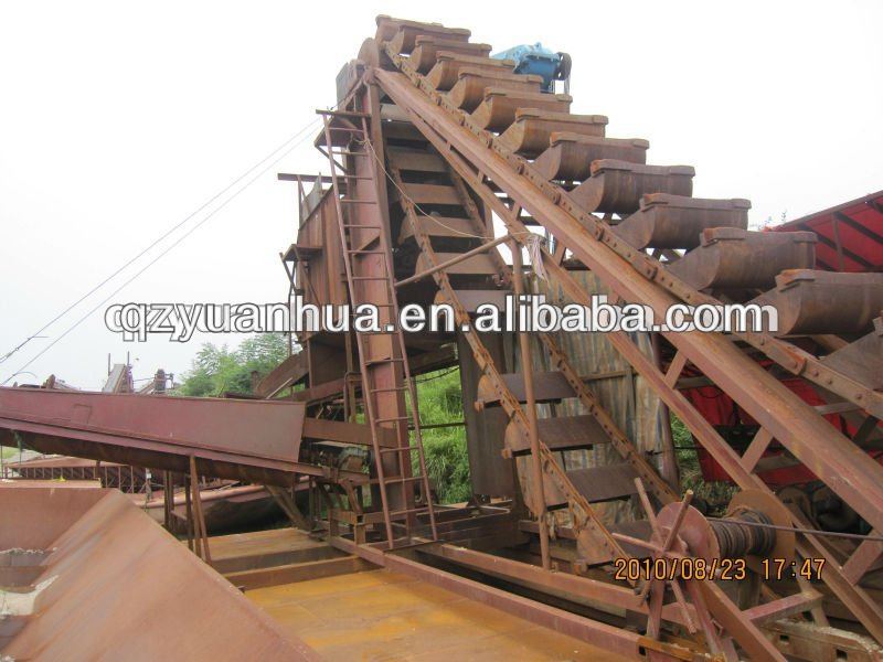 2013 new type chinese gold dredger for gold selecting and processing