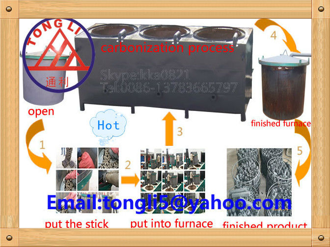 2013 new type energy-saving continuous biomass sawdust/coconut shell charcoal Wood Carbonization furnace