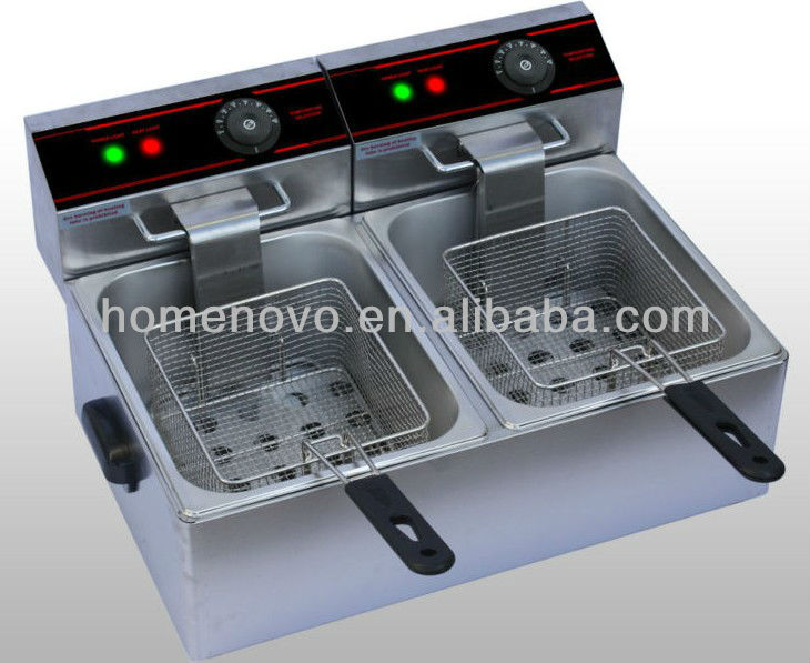 2013 Stainless Steel Dual Deep Fryer