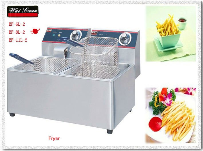 2013 year New 2-tank 2-basket electric fryer