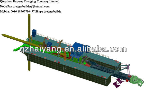 20inch cutter suction dredger with dredging depth 15m