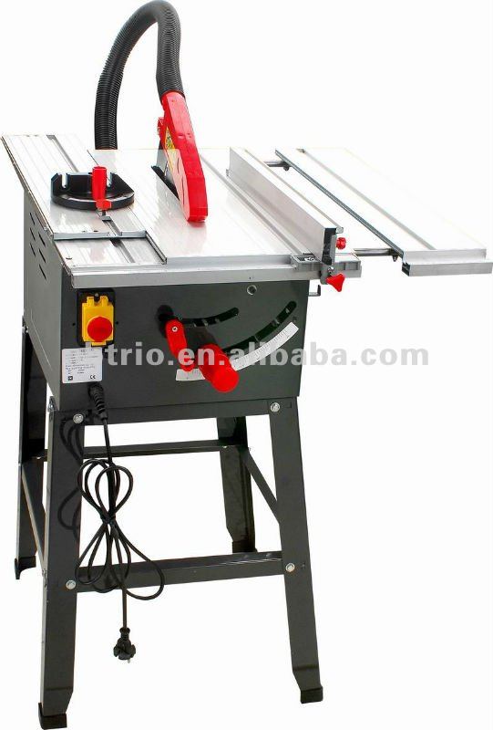 2200W, 250mm Table Saw, aluminum profile, with extension table, left carriage, stand