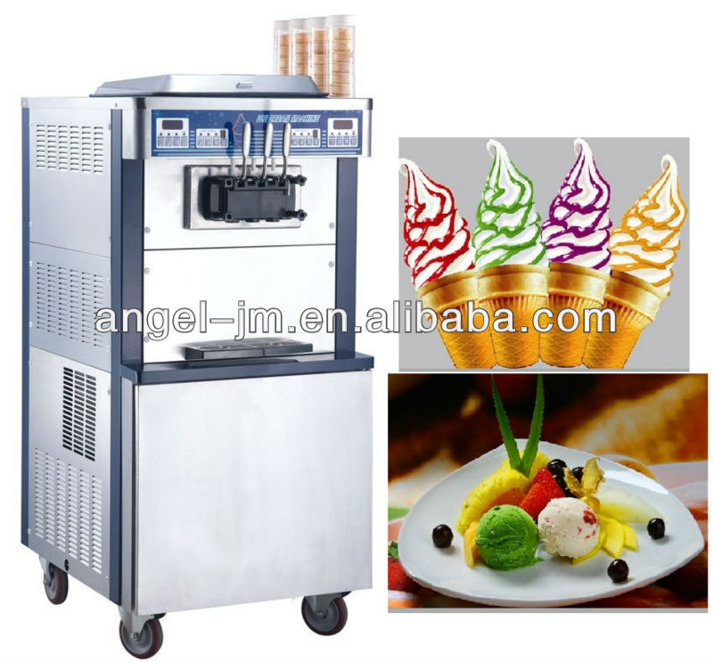 22KG stainles steel outdoor rainbow soft ice cream machine