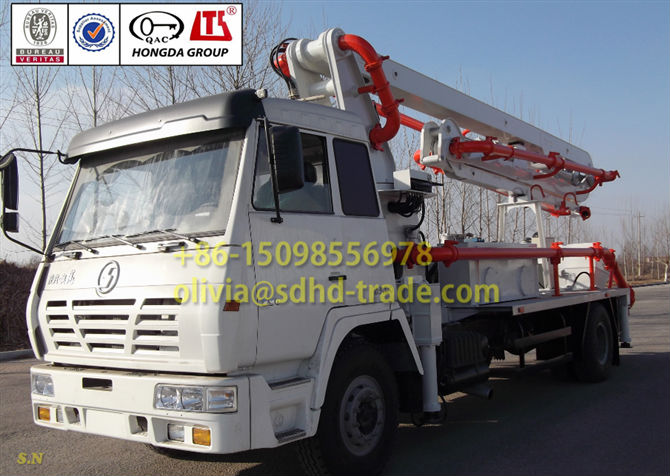 24m Mini Concrete Boom Pump Truck ISO9001&BV Approved