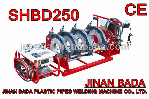 250 pe hdpe pipe butt fusion welding machine