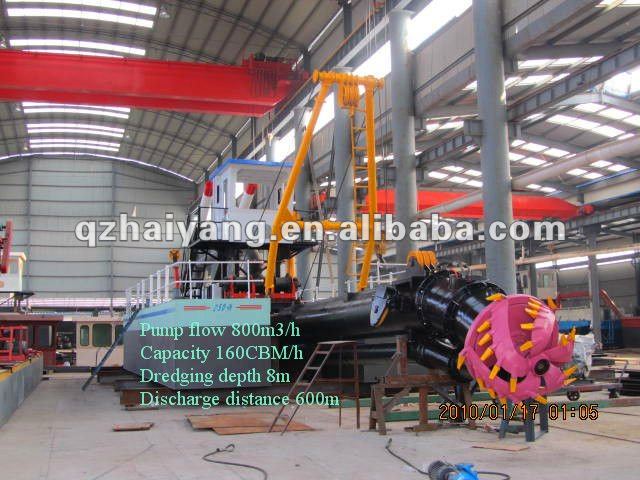 2500m3/h sand dredger with dredging depth 15m