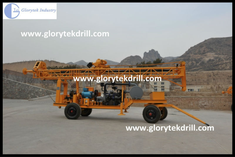 250m Trailer Type Water Well Drill Rig