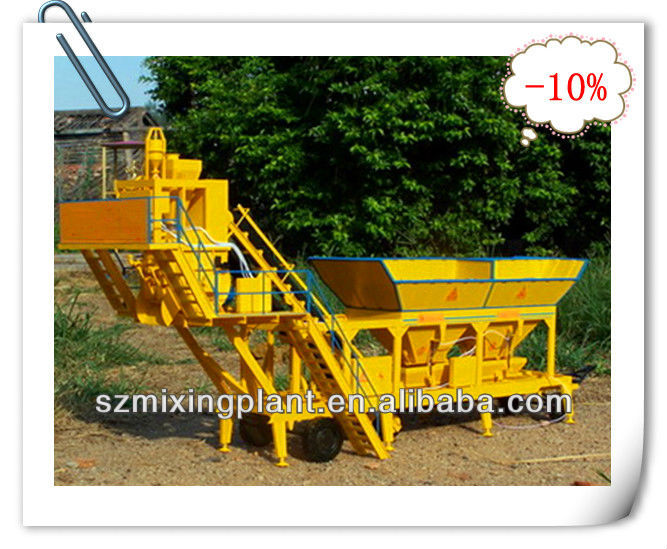 25m3 Mobile Concrete Batching Plant