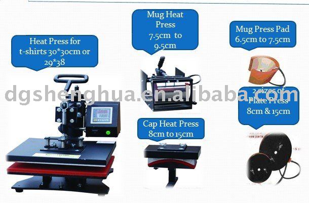 29*38cm Multifunction Combo Heat Press Machine 6 in 1