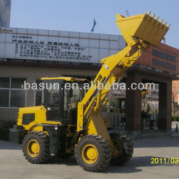 2ton Rated Load Wheel Loader BS16F With 0.8 Bucket Capacity/CE&EPA Certification