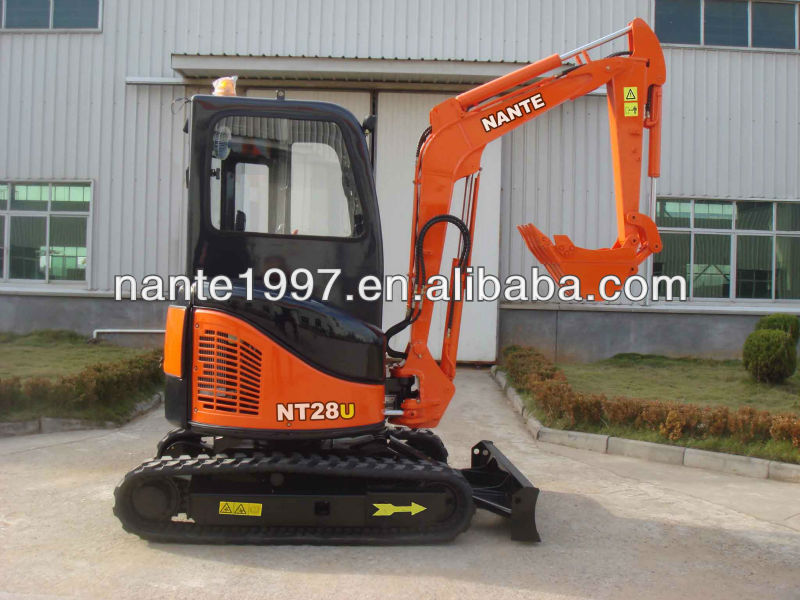 3.2t mini hydraulic crawler zero tail excavator