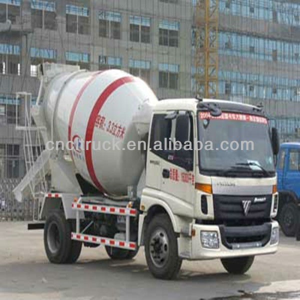 3.5 m3 Foton self loading concreate mixer truck